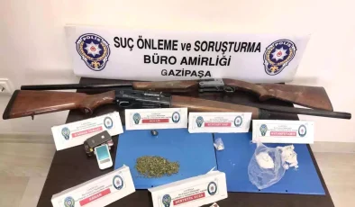 Gazipaşa’da Uyuşturucu Operasyonu: 3 Tutuklama