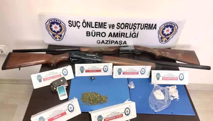 Gazipaşa’da Uyuşturucu Operasyonu: 3 Tutuklama